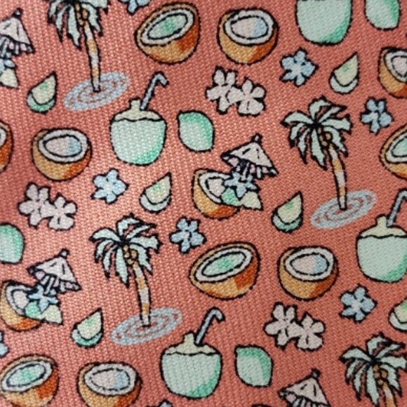 Vineyard Vines Tropical Print Silk Necktie - Picture 5 of 5